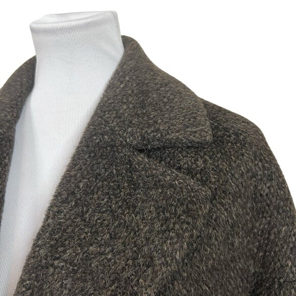 Trina Turk Womens Brownish Grey Wool & Alpaca Overcoat Size 8 3 Button Jacket - Picture 3 of 11